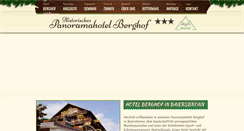 Desktop Screenshot of berghof-baiersbronn.de